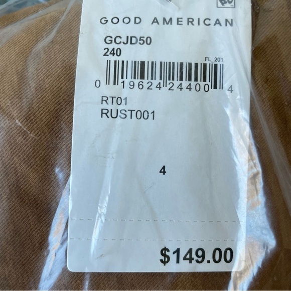 Good American Chore Jacket in Rust Oversized Zip Up Size 4 XL NWT - Picture 10 of 15